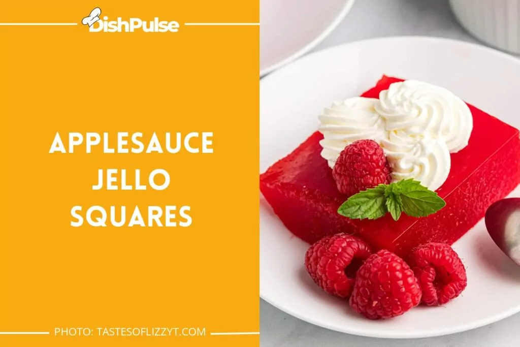 Applesauce Jello Squares