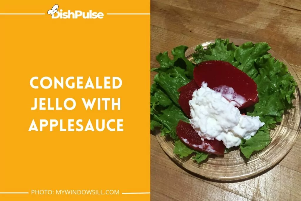 Congealed Jello with Applesauce