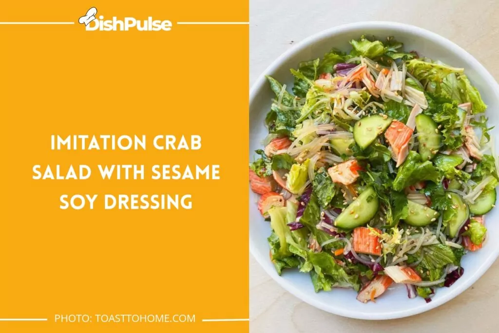 Imitation Crab Salad with Sesame Soy Dressing