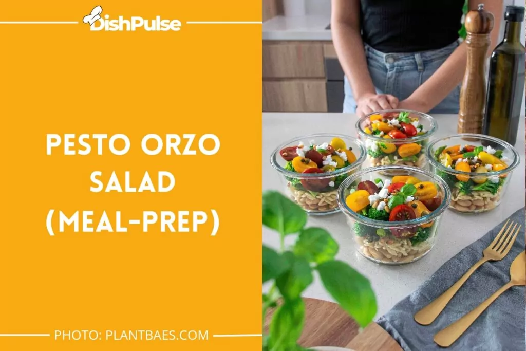 Pesto Orzo Salad (Meal-Prep)