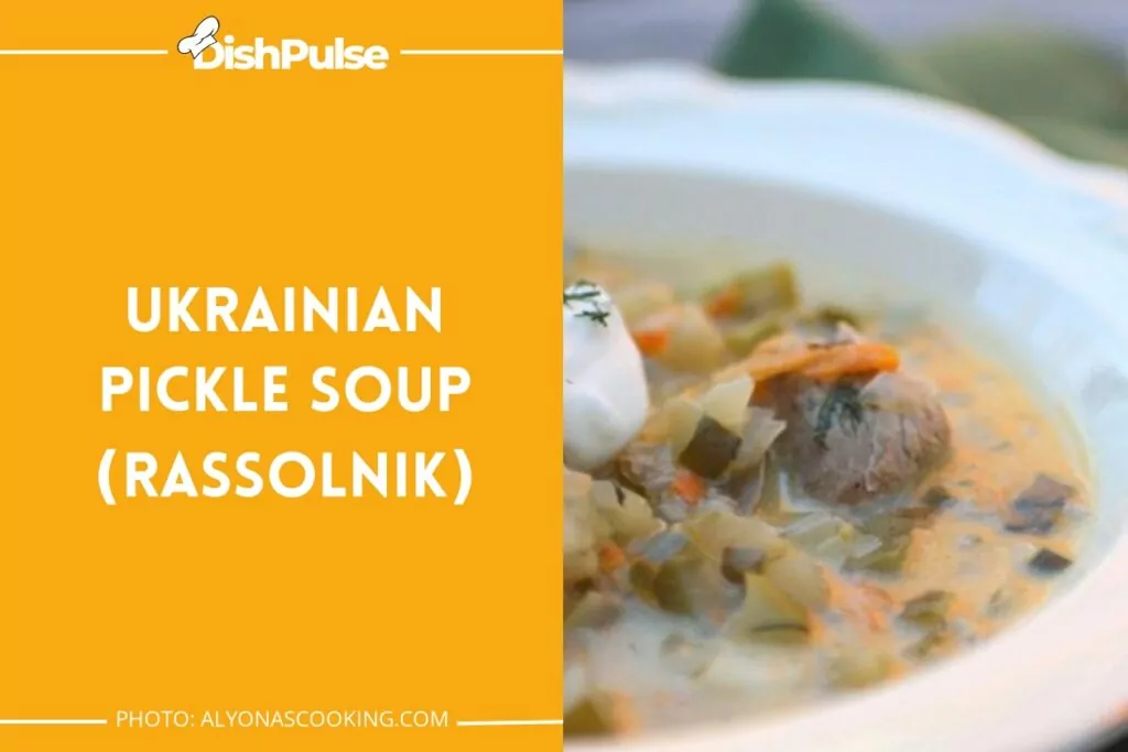 Ukrainian Pickle Soup (Rassolnik)