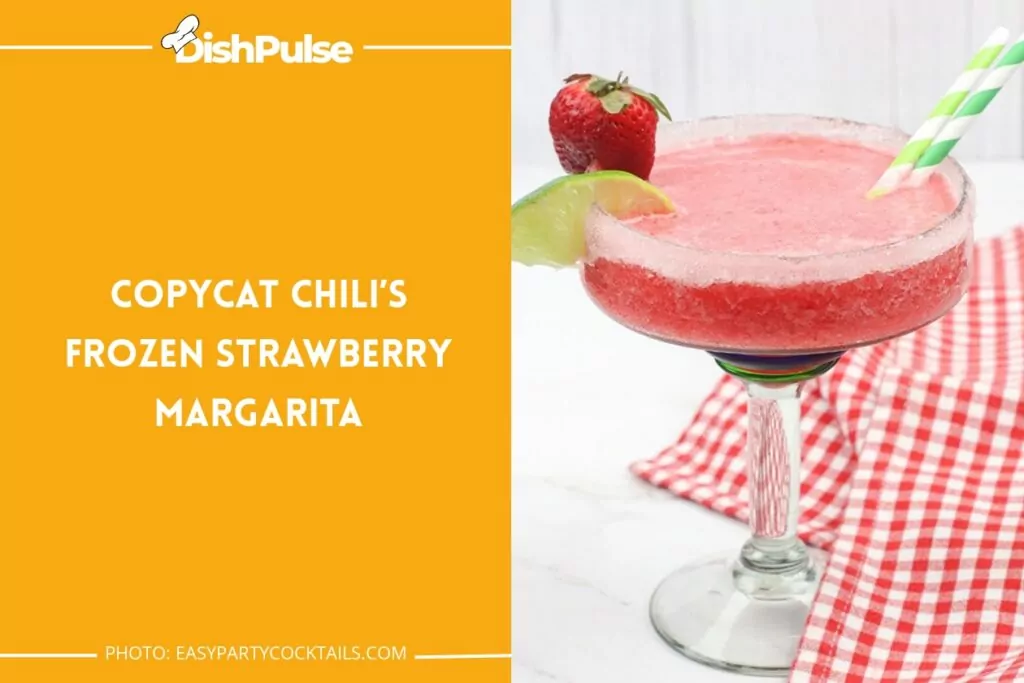 Copycat Chili’s Frozen Strawberry Margarita