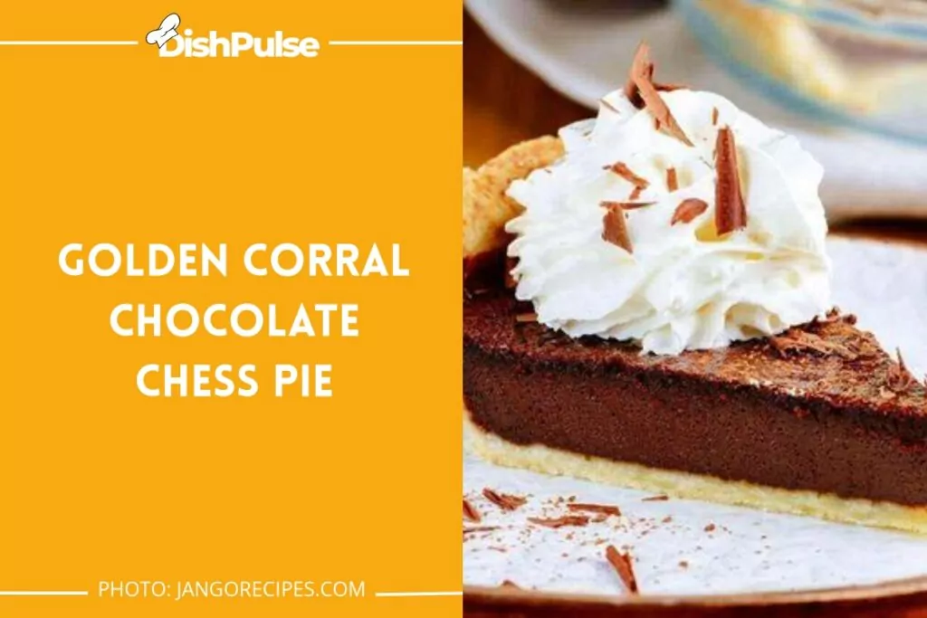 Golden Corral Chocolate Chess Pie