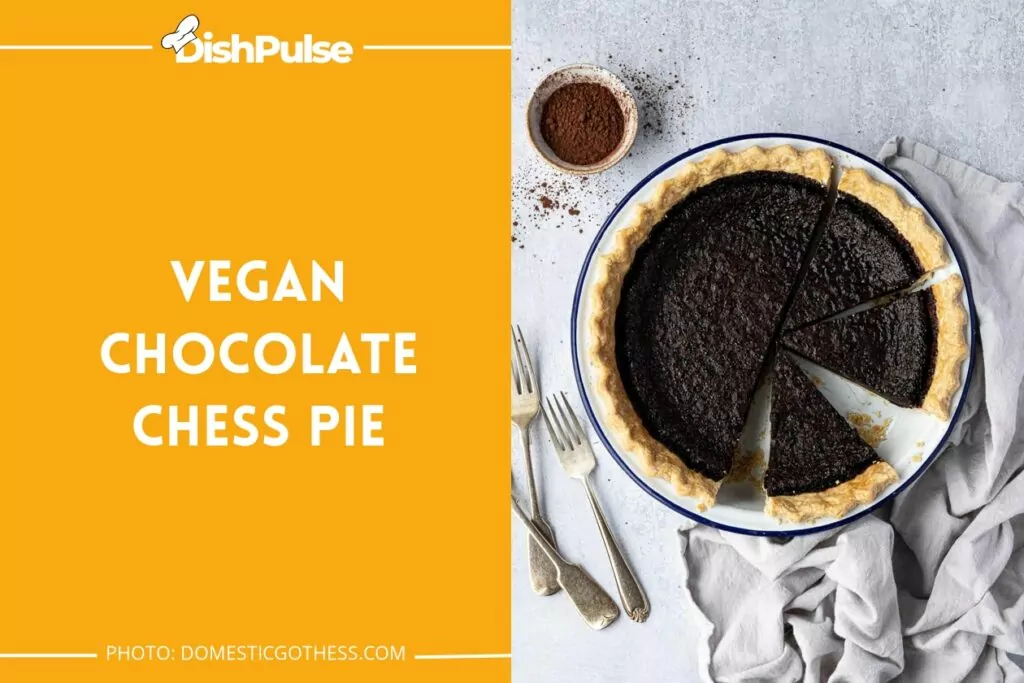 Vegan Chocolate Chess Pie