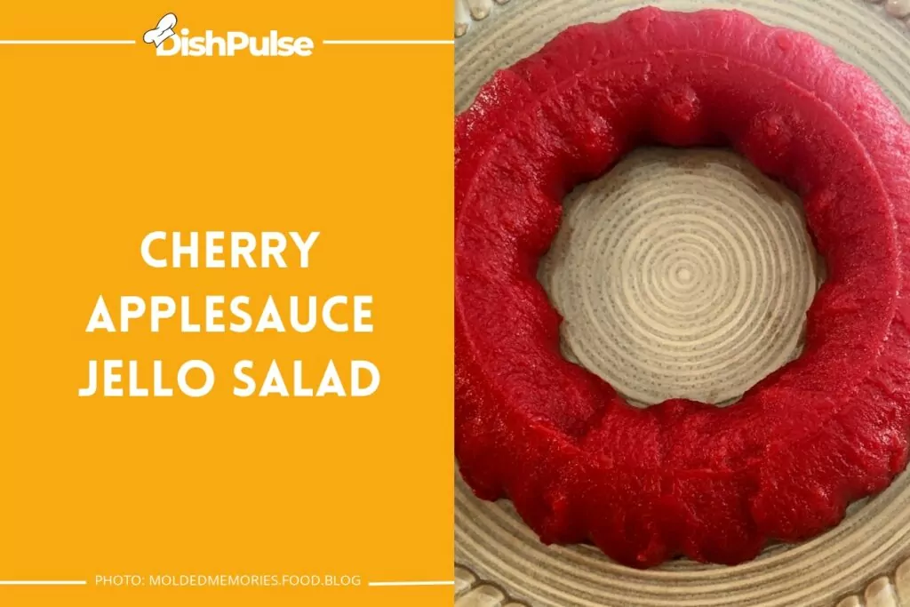 Cherry Applesauce Jello Salad