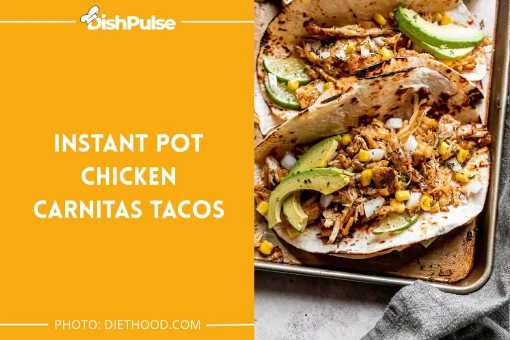Instant Pot Chicken Carnitas Tacos
