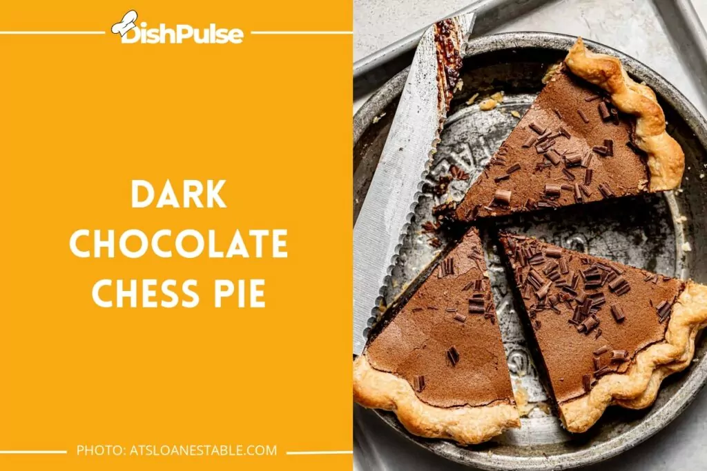 Dark Chocolate Chess Pie