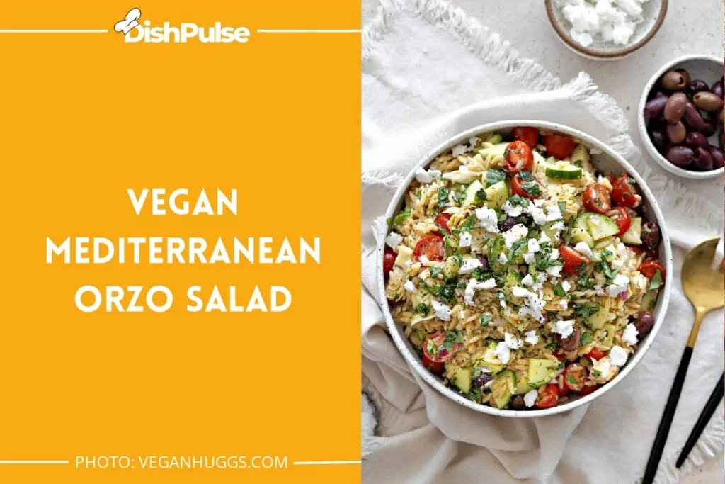Vegan Mediterranean Orzo Salad