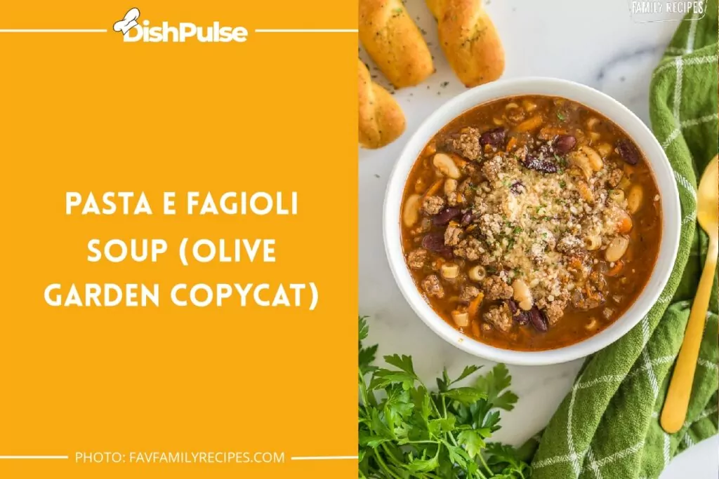 Pasta e Fagioli Soup (Olive Garden Copycat)
