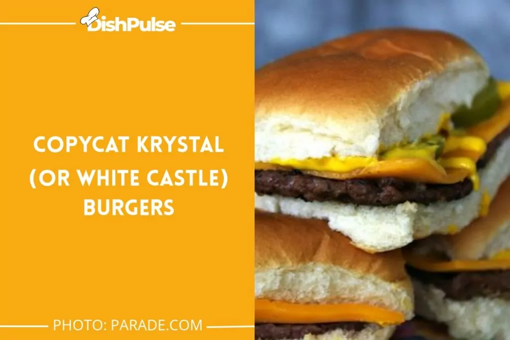 Copycat Krystal (or White Castle) Burgers