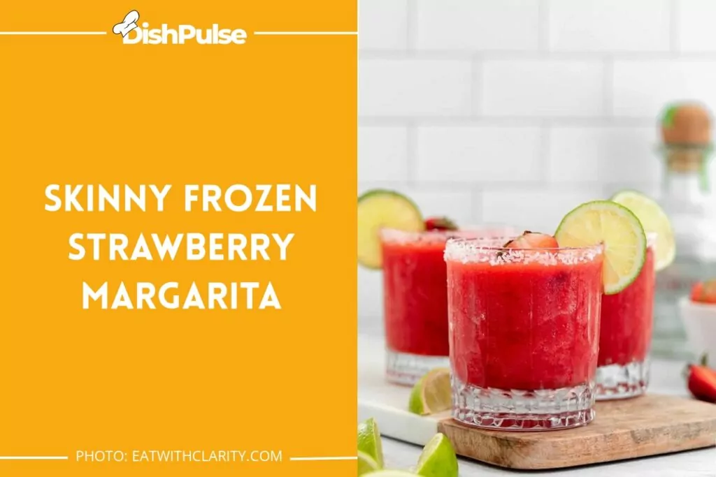 Skinny Frozen Strawberry Margarita