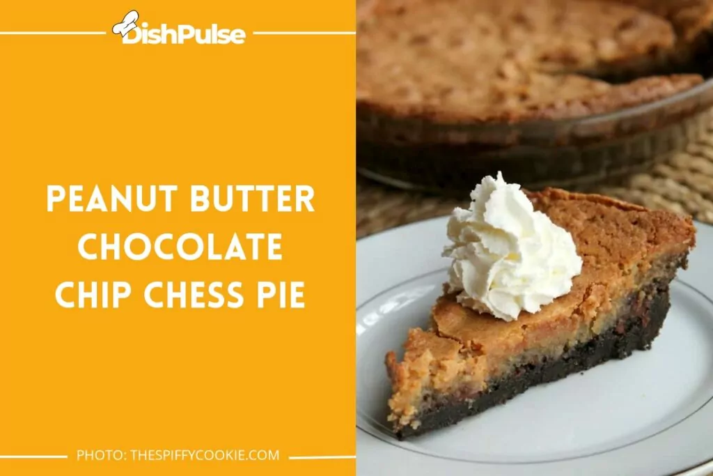 Peanut Butter Chocolate Chip Chess Pie