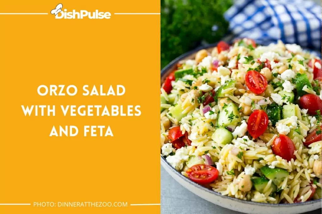 Orzo Salad with Vegetables and Feta