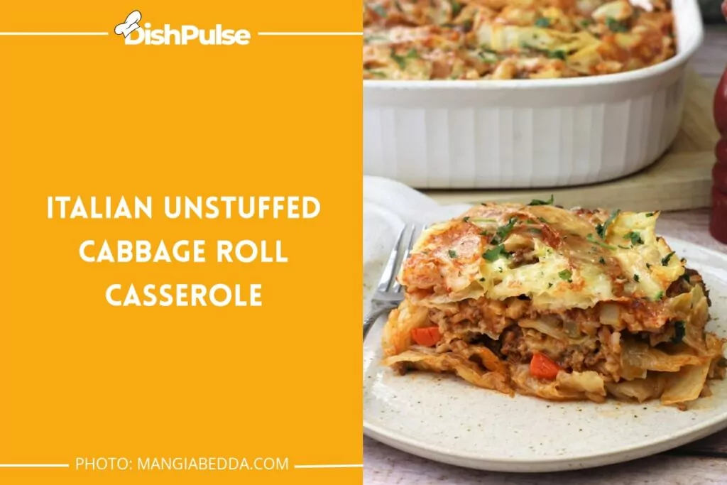 Italian Unstuffed Cabbage Roll Casserole