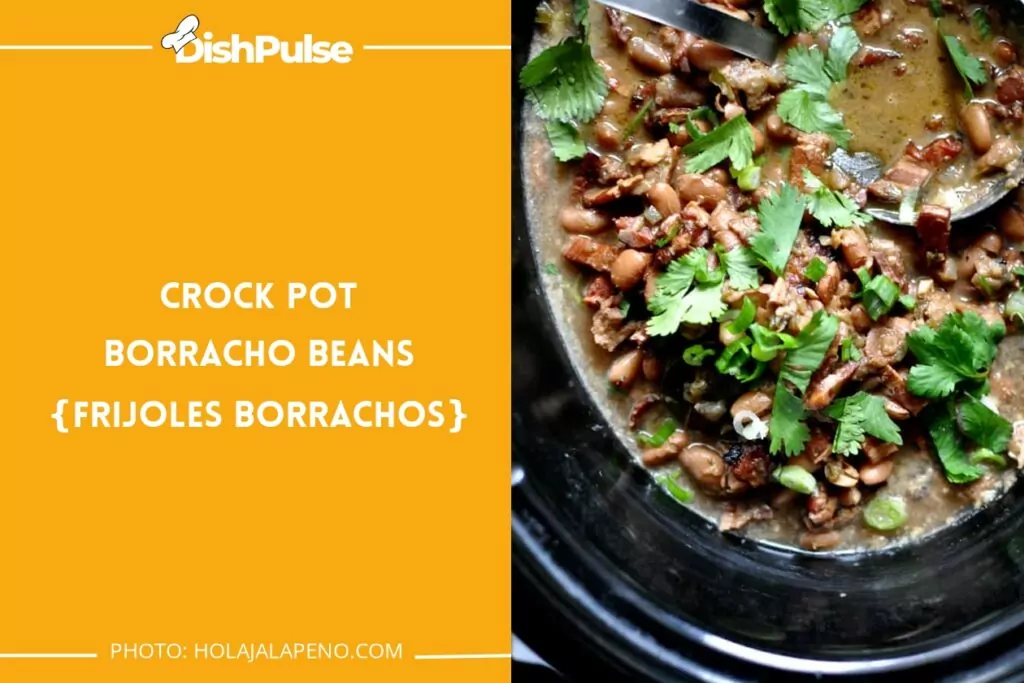 Crock Pot Borracho Beans {Frijoles Borrachos}