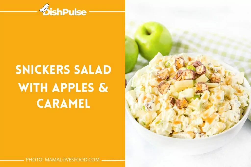 Snickers Salad with Apples & Caramel
