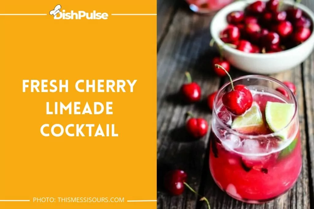 Fresh Cherry Limeade Cocktail