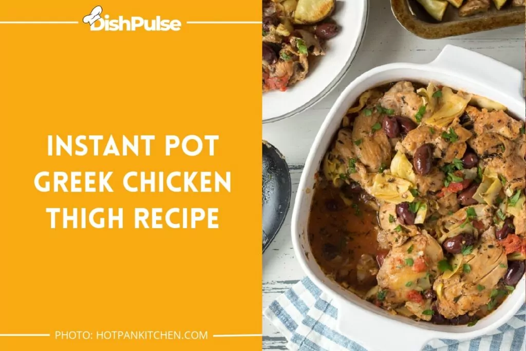 Instant Pot Greek Chicken Thigh Recipe