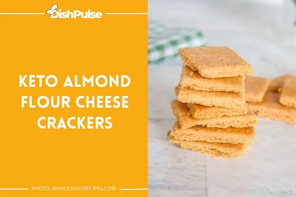 Keto Almond Flour Cheese Crackers