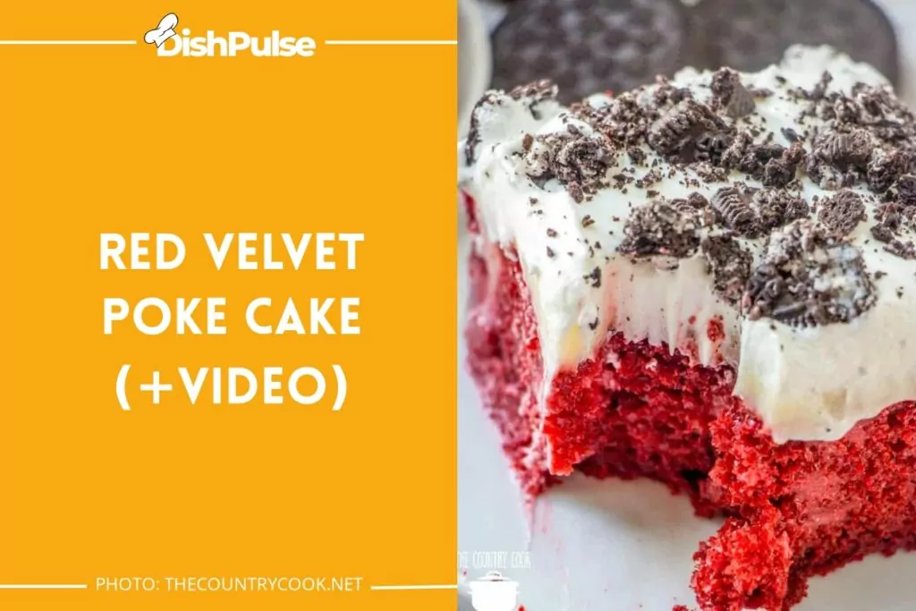 Red Velvet Poke Cake (+Video)