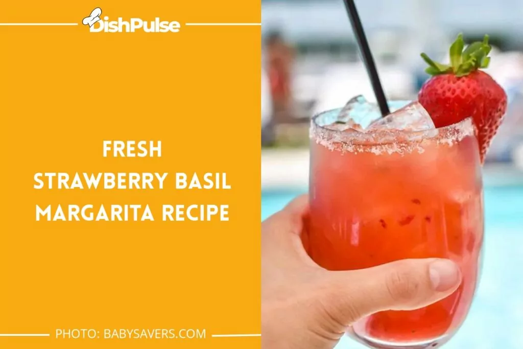 Fresh Strawberry Basil Margarita Recipe