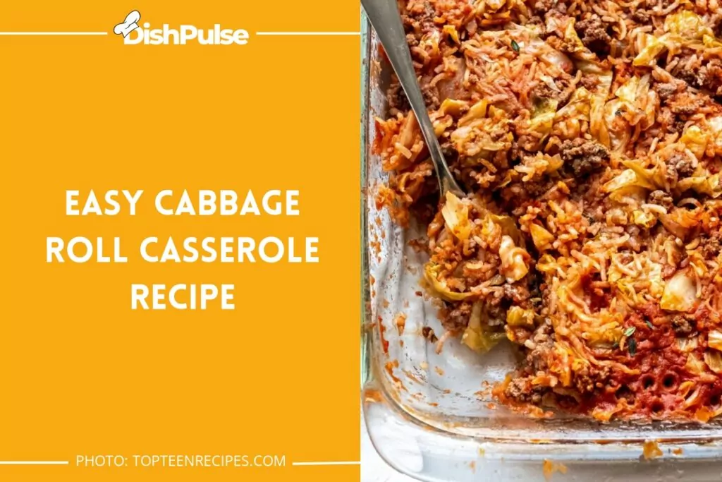 Easy Cabbage Roll Casserole Recipe