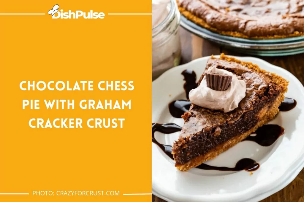 Chocolate Chess Pie with Graham Cracker Crust