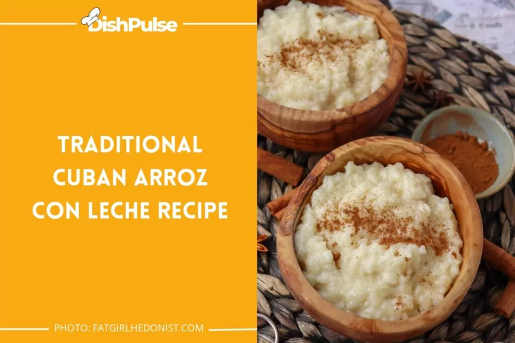 Traditional Cuban Arroz Con Leche Recipe