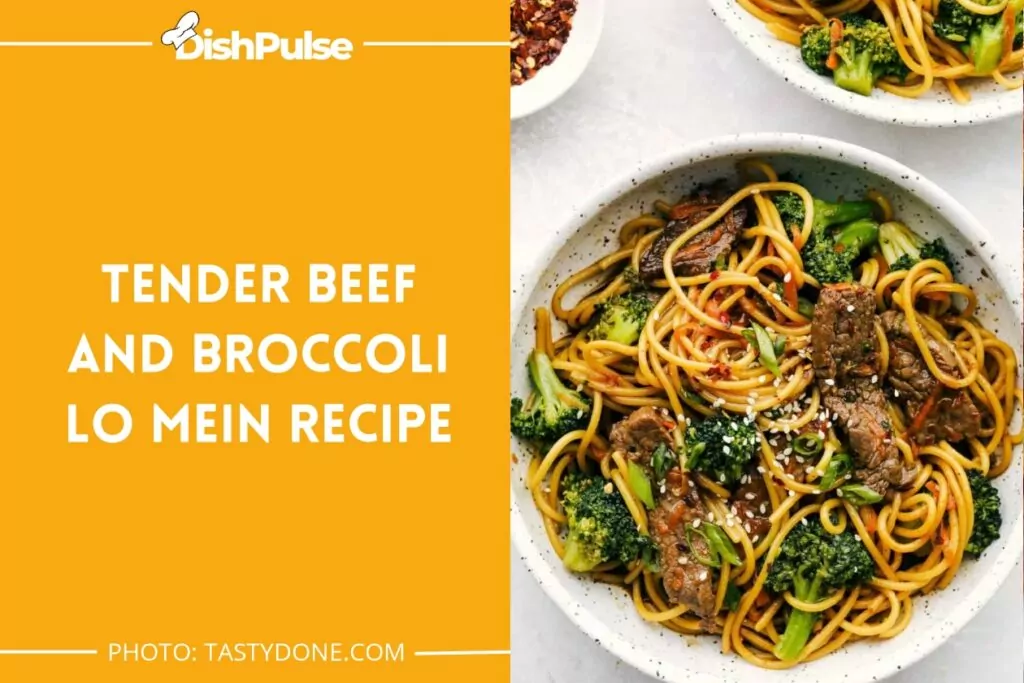 Tender Beef and Broccoli Lo Mein Recipe