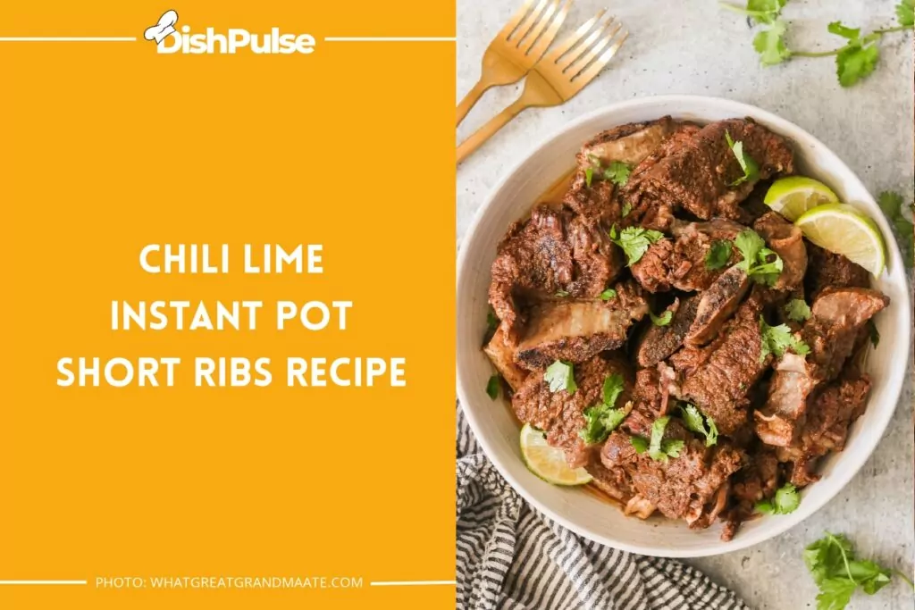 Chili Lime Instant Pot Short Ribs Recipe