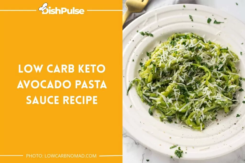 Low Carb Keto Avocado Pasta Sauce Recipe
