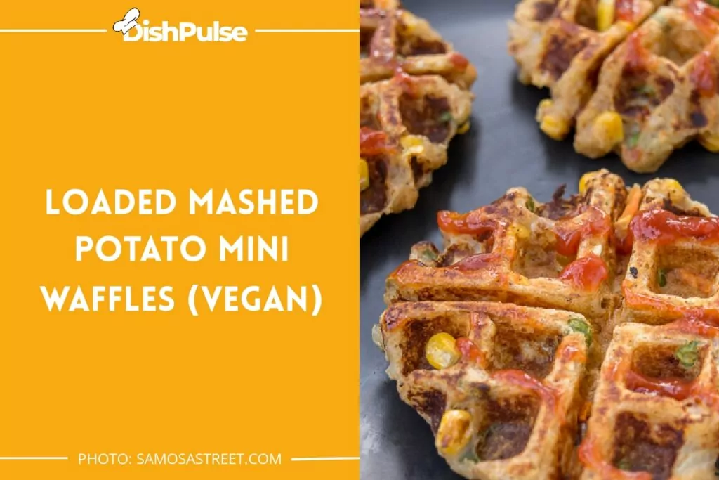 Loaded Mashed Potato Mini Waffles (Vegan)