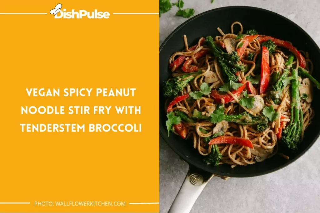 Vegan Spicy Peanut Noodle Stir Fry With Tenderstem Broccoli
