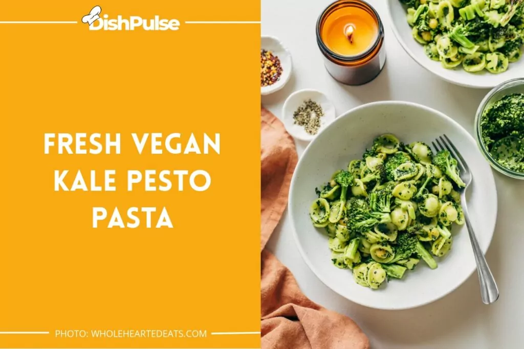 Fresh Vegan Kale Pesto Pasta