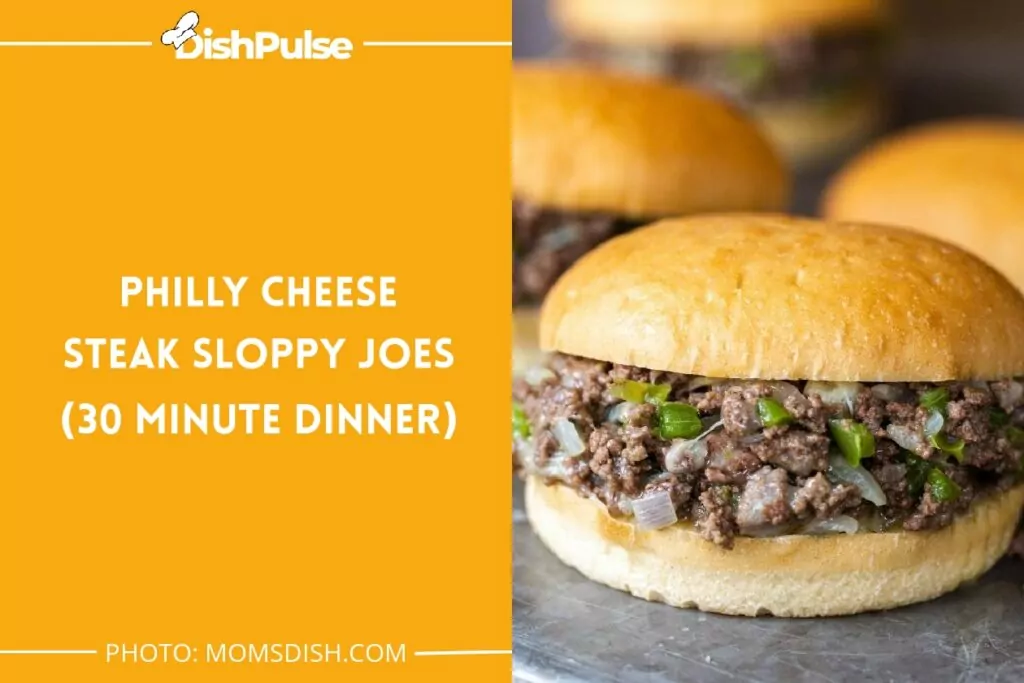 Philly Cheese Steak Sloppy Joes (30 Minute Dinner)