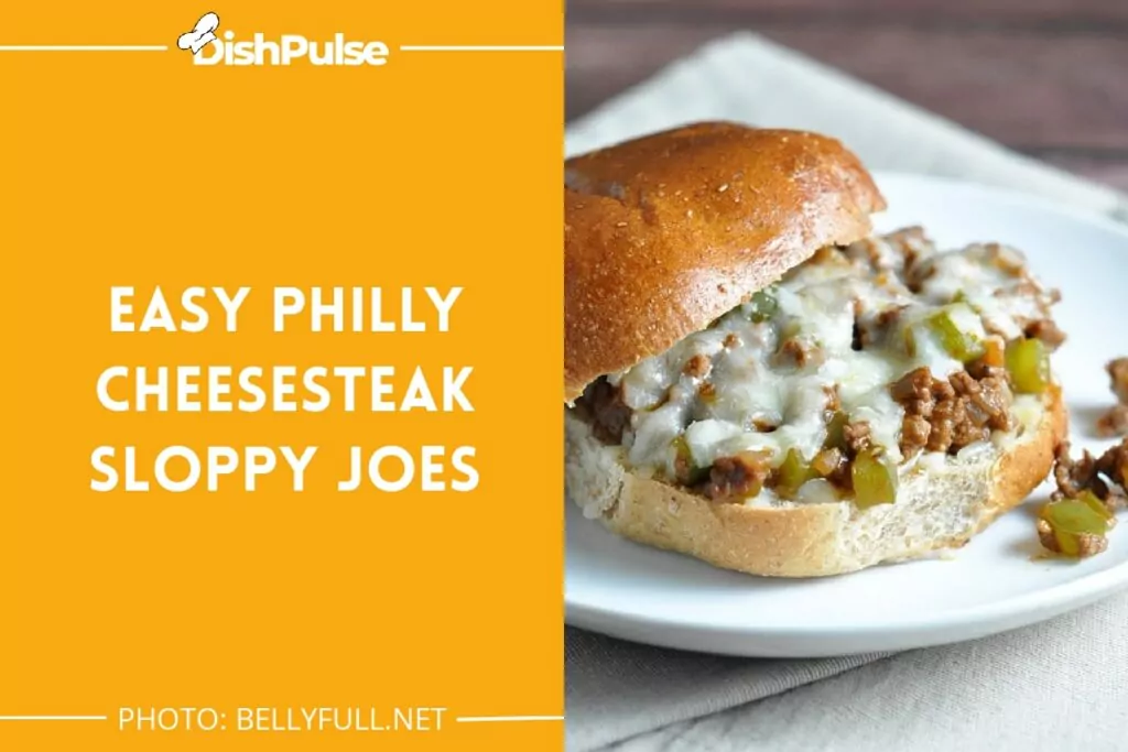 Easy Philly Cheesesteak Sloppy Joes