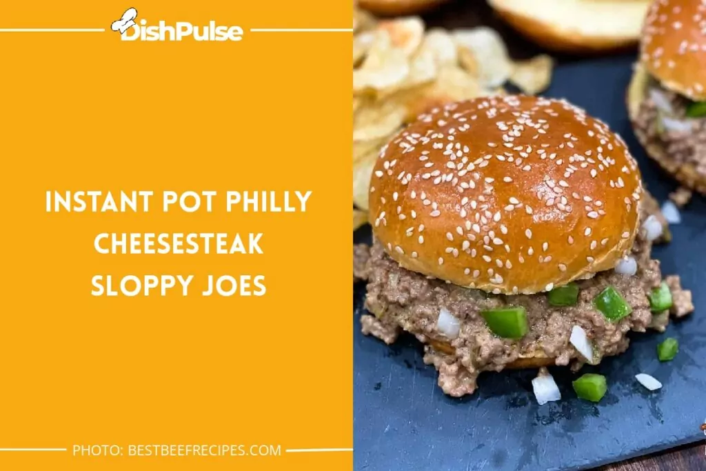 Instant Pot Philly Cheesesteak Sloppy Joes