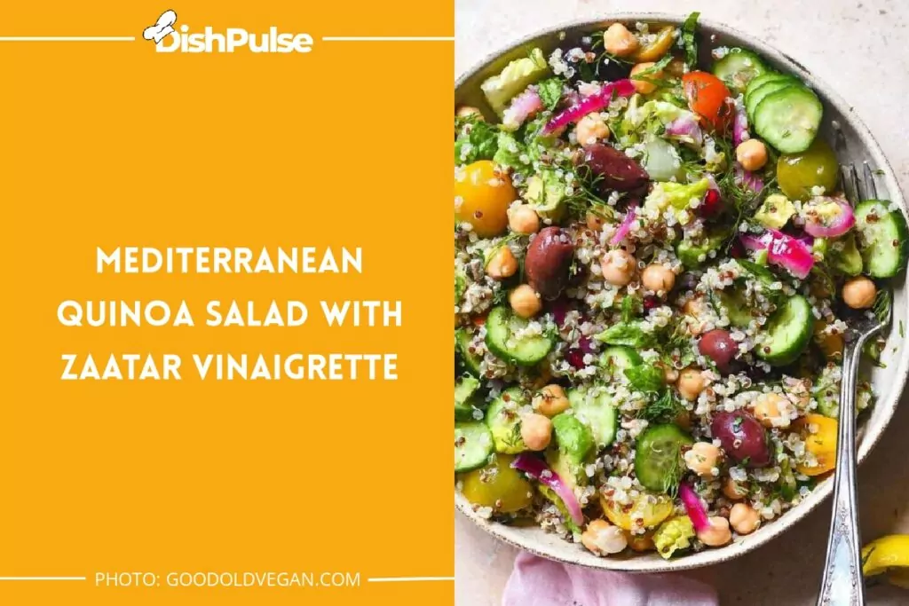 Mediterranean Quinoa Salad with Zaatar Vinaigrette