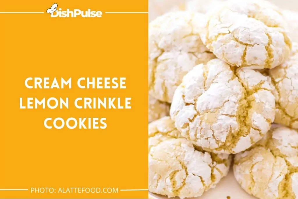 Cream Cheese Lemon Crinkle Cookies