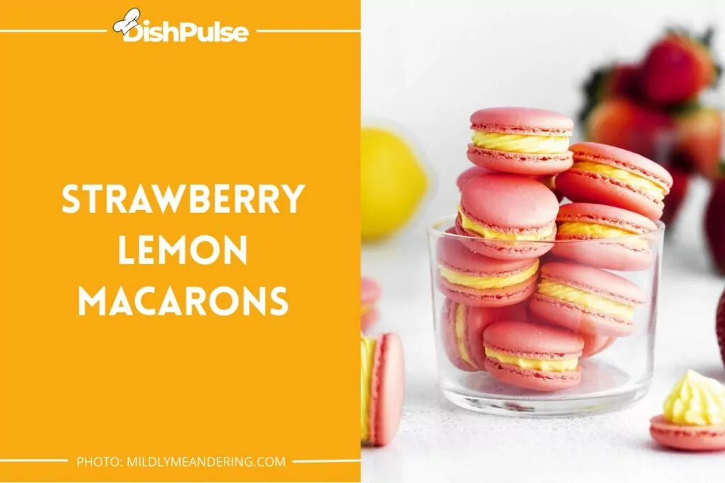 Strawberry Lemon Macarons