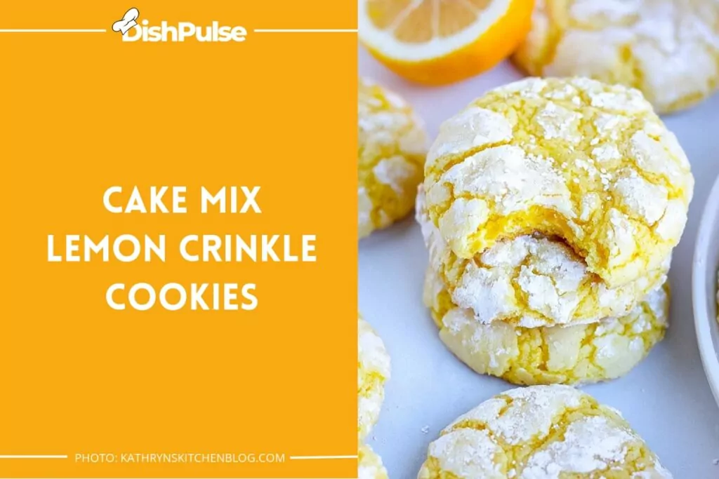 Cake Mix Lemon Crinkle Cookies