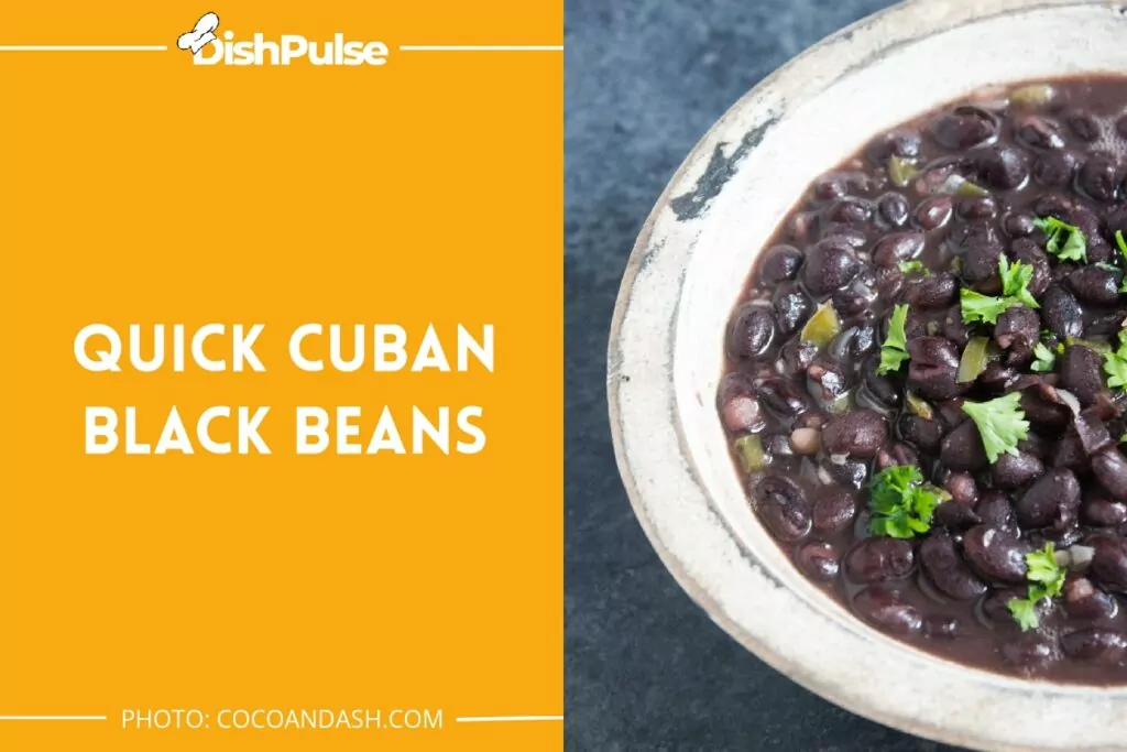 Quick Cuban Black Beans