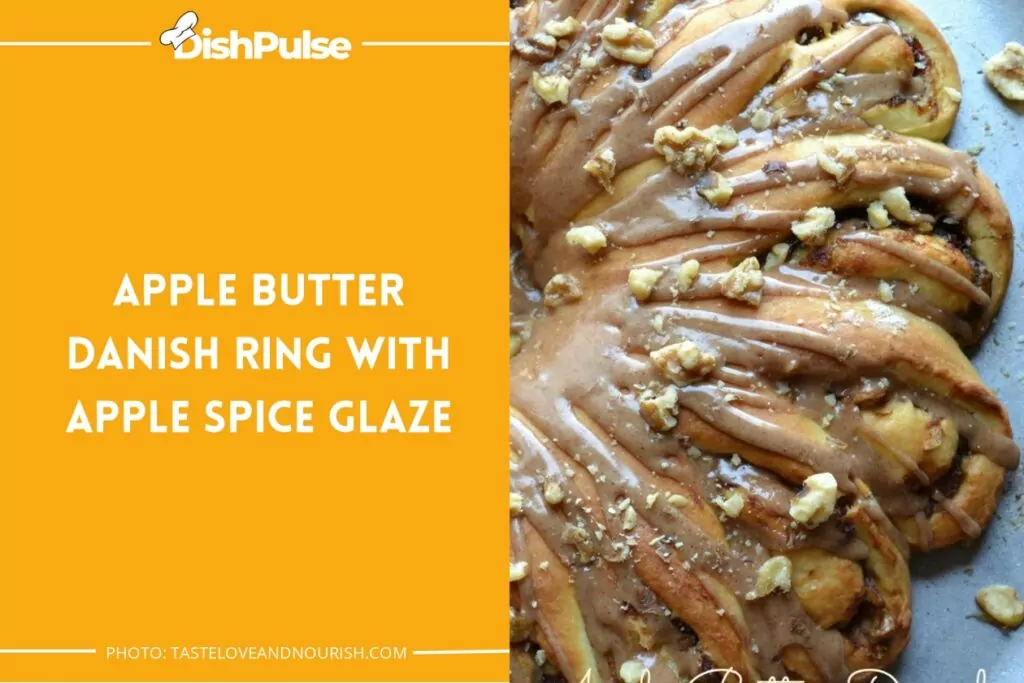 Apple Butter Danish Ring With Apple Spice Glaze