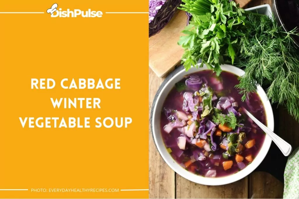 Red Cabbage Winter Vegetable Soup