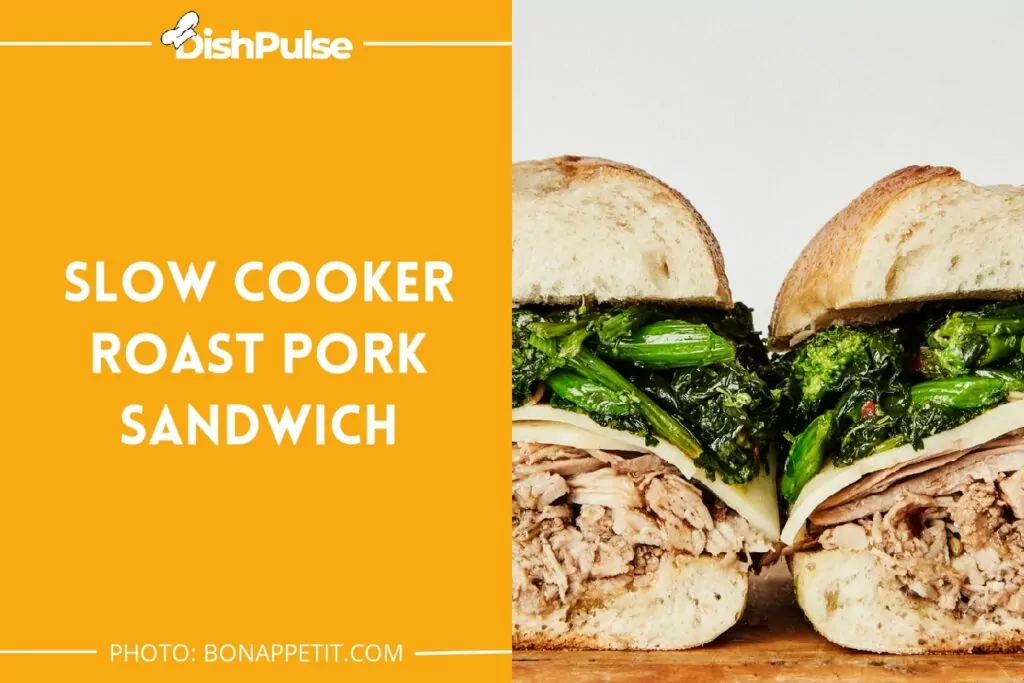 Slow Cooker Roast Pork Sandwich