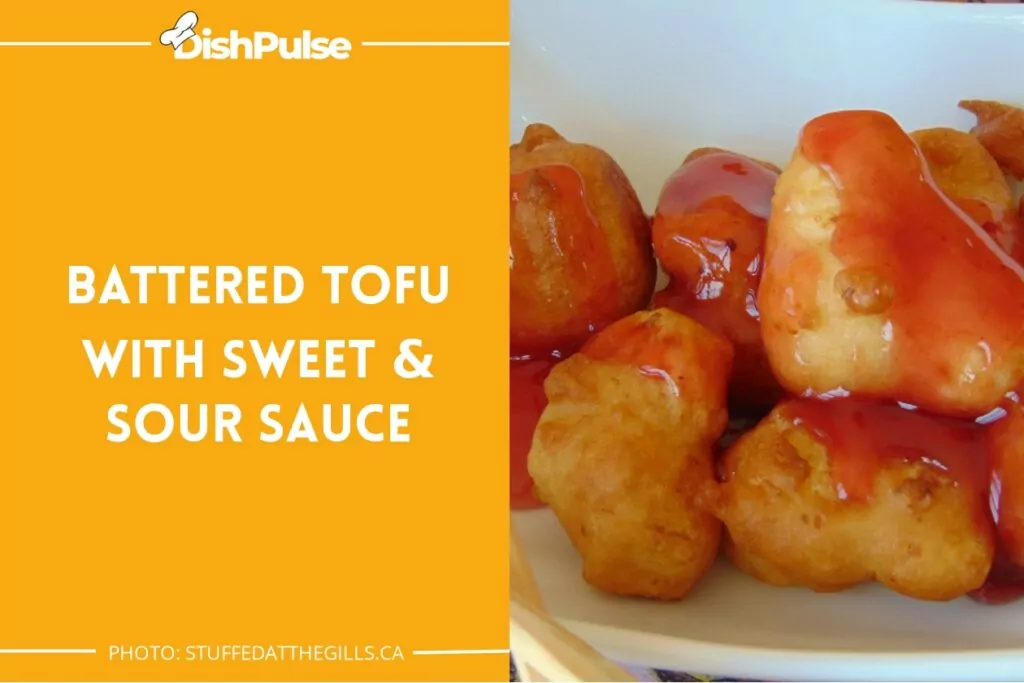 Battered Tofu With Sweet & Sour Sauce