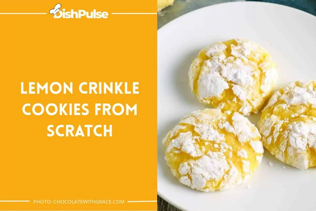 Lemon Crinkle Cookies from Scratch