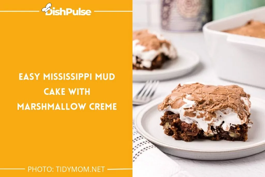 Easy Mississippi Mud Cake With Marshmallow Creme
