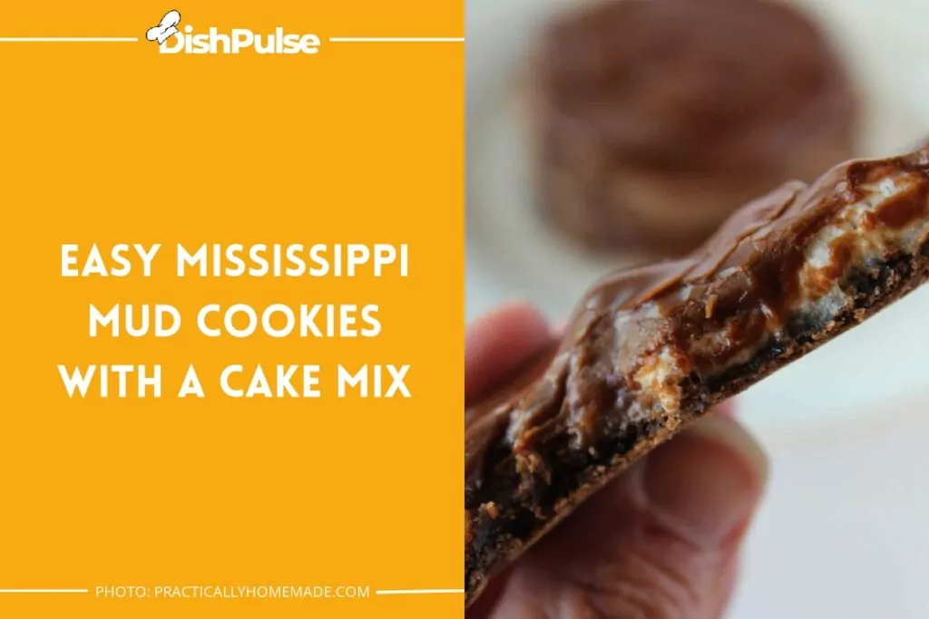 Easy Mississippi Mud Cookies with a Cake Mix