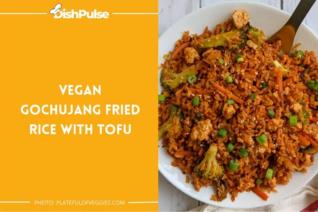 Vegan Gochujang Fried Rice With Tofu